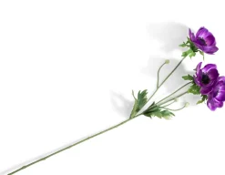 COCOmaison Kunstbloemen En -Planten>Anemone Spray H75cm kunstbloem - Paars