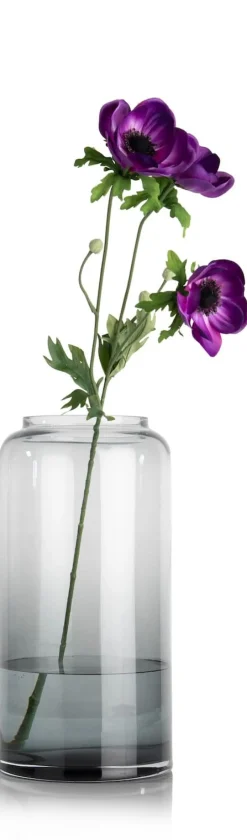 COCOmaison Kunstbloemen En -Planten>Anemone Spray H75cm kunstbloem - Paars