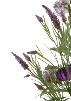 COCOmaison Kunstbloemen En -Planten>Anemone Spray H75cm kunstbloem - Paars