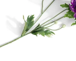 COCOmaison Kunstbloemen En -Planten>Anemone Spray H75cm kunstbloem - Paars