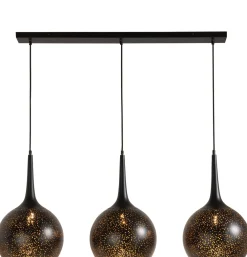 COCOmaison Hanglampen>Arjen hanglamp 3*E27 - Zwart/Goud