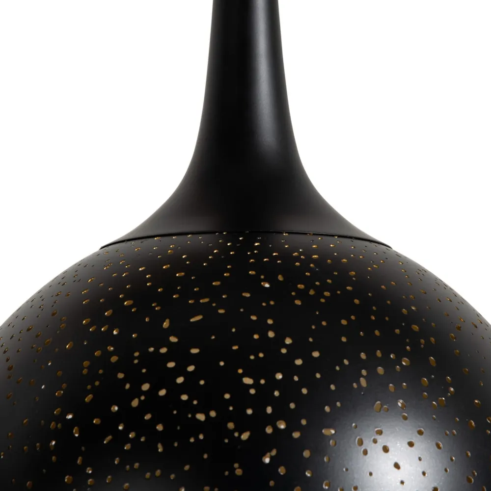COCOmaison Hanglampen>Arjen hanglamp 3*E27 - Zwart/Goud