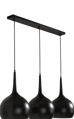 COCOmaison Hanglampen>Arjen hanglamp 3*E27 - Zwart/Goud