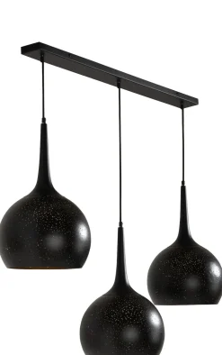 COCOmaison Hanglampen>Arjen hanglamp 3*E27 - Zwart/Goud