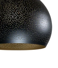 COCOmaison Hanglampen>Arjen hanglamp 5*E27 - Zwart/Goud