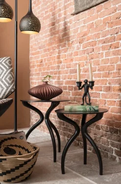 COCOmaison Vloerlampen>Arjen vloerlamp 2*E27 - Zwart/Goud