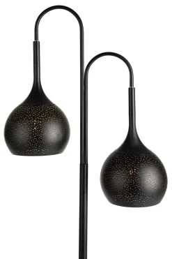 COCOmaison Vloerlampen>Arjen vloerlamp 2*E27 - Zwart/Goud