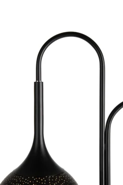 COCOmaison Vloerlampen>Arjen vloerlamp 2*E27 - Zwart/Goud