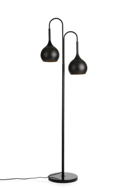 COCOmaison Vloerlampen>Arjen vloerlamp 2*E27 - Zwart/Goud