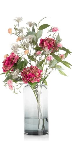 COCOmaison Kunstbloemen En -Planten>Ball Mum Spray H93cm - Oranje
