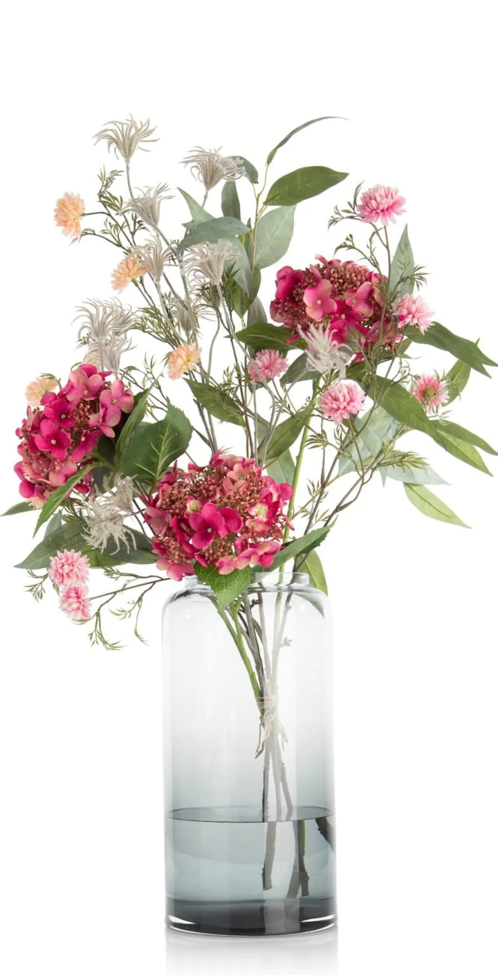 COCOmaison Kunstbloemen En -Planten>Ball Mum Spray H93cm - Oranje