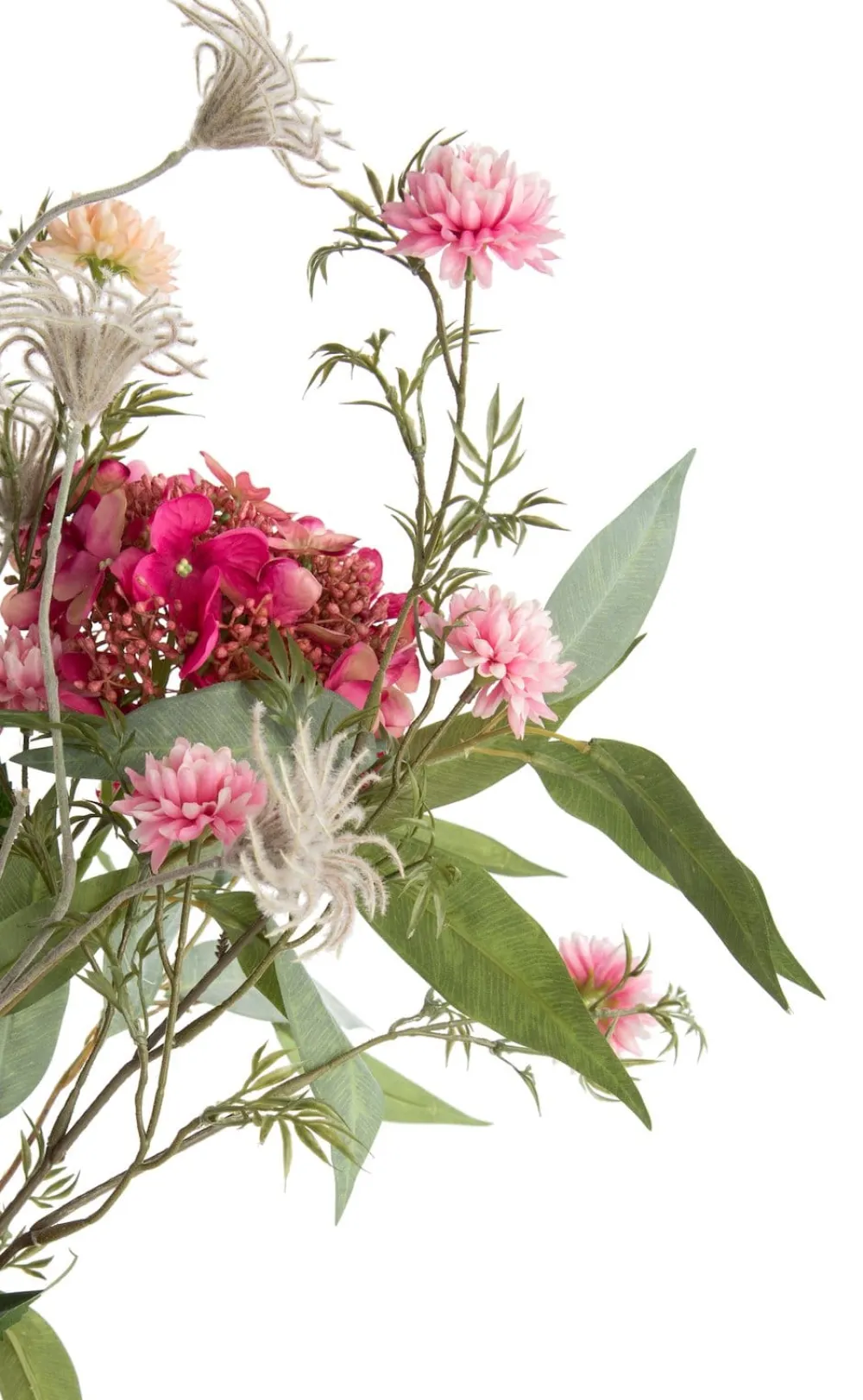 COCOmaison Kunstbloemen En -Planten>Ball Mum Spray H93cm - Oranje