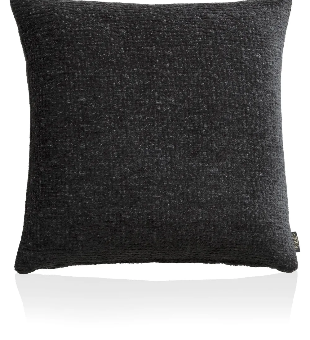 COCOmaison Sierkussens>BeautiQ - Chic kussen 60x60cm - Antraciet