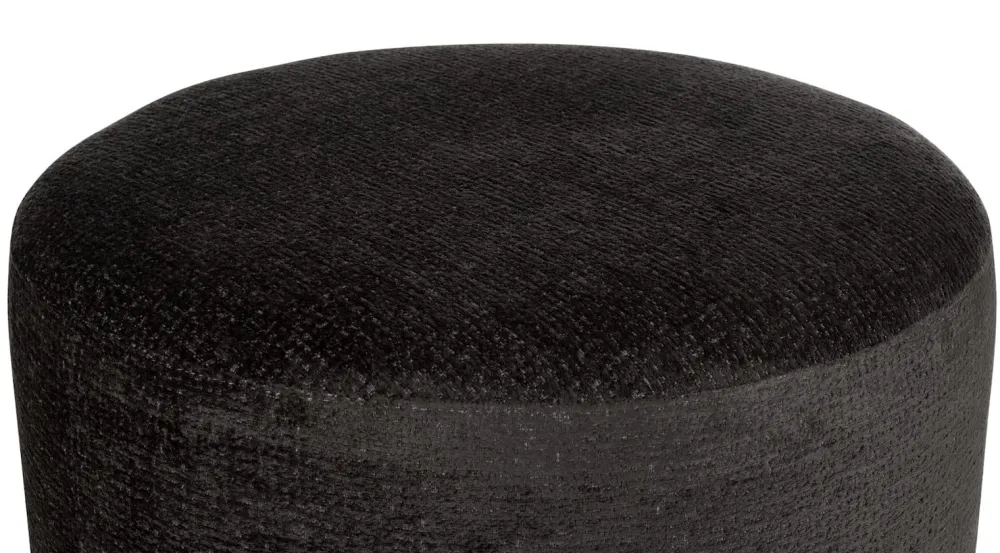 COCOmaison Poefs En Krukken>BeautiQ - Chic poef - rond 80 cm - Antraciet