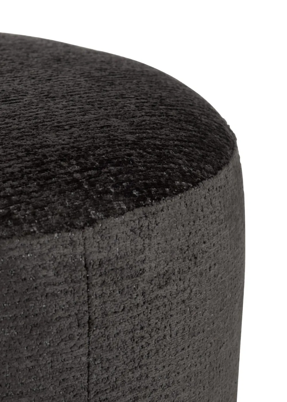 COCOmaison Poefs En Krukken>BeautiQ - Chic poef - rond 80 cm - Antraciet