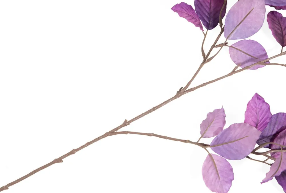 COCOmaison Kunstbloemen En -Planten>Beech Leaves Spray H95cm kunstbloem - Paars