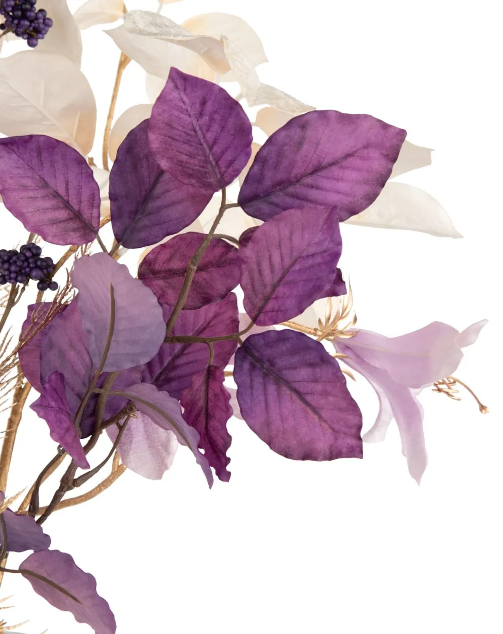 COCOmaison Kunstbloemen En -Planten>Beech Leaves Spray H95cm kunstbloem - Paars