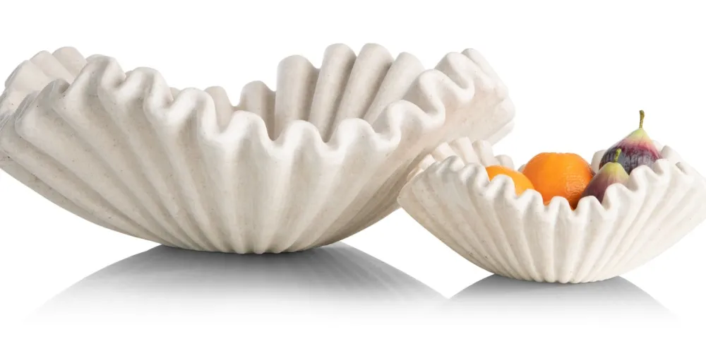 COCOmaison Tafelaccessoires>Bella schaal D51cm - Cremekleurig