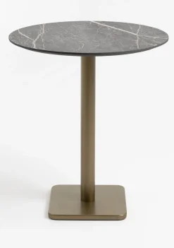 COCOmaison Bistro- En Bartafels>Brest bartafel marble light grey D80cm - Goud