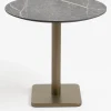 COCOmaison Bistro- En Bartafels>Brest bistrotafel marble light grey D80cm - Goud