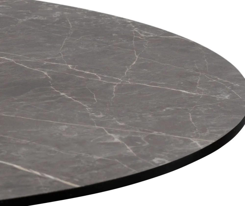 COCOmaison Bistro- En Bartafels>Brest bistrotafel marble light grey D80cm - Goud