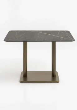 COCOmaison Bistro- En Bartafels>Brest bistrotafel marble onyx 120x75cm - Goud