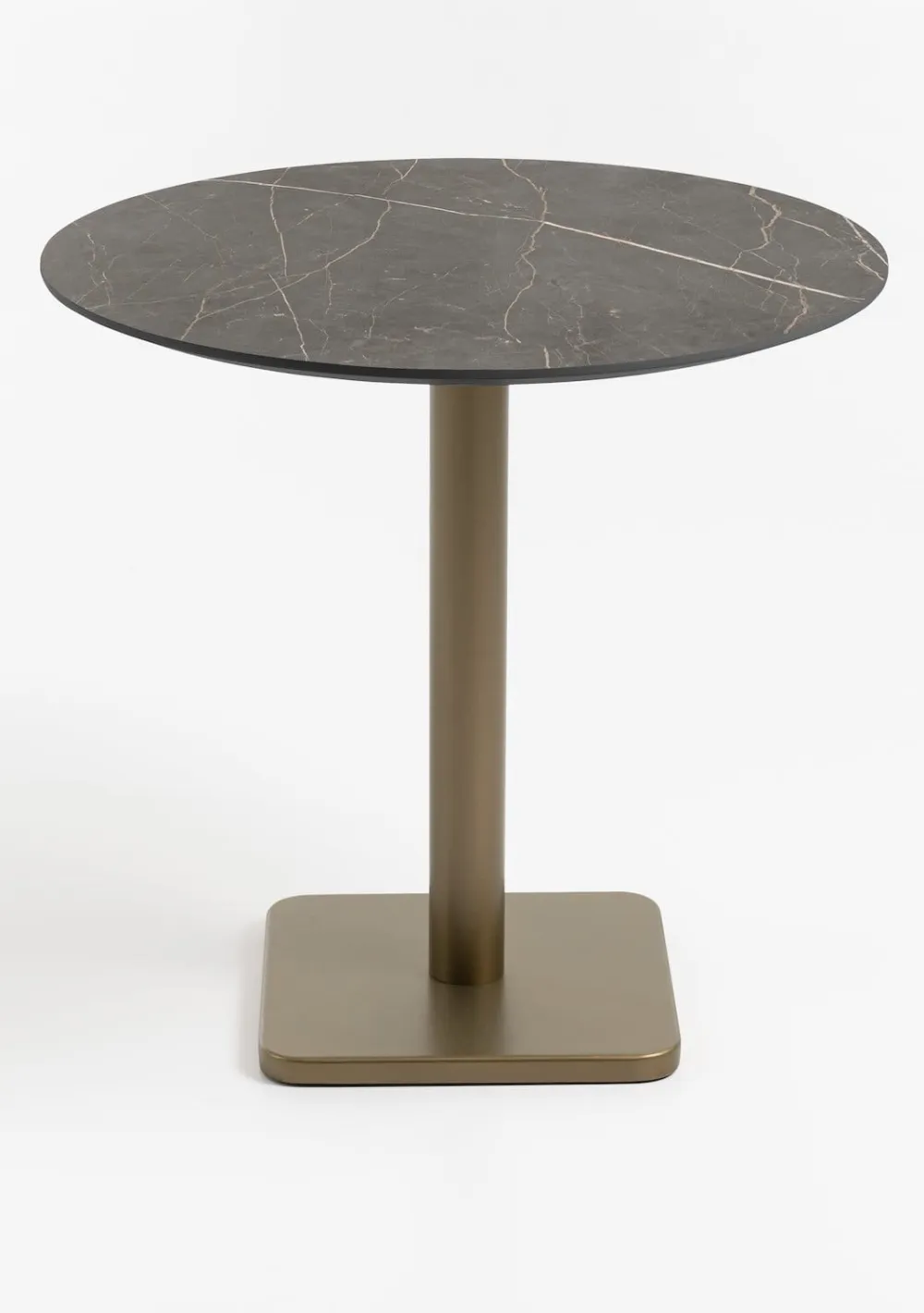 COCOmaison Bistro- En Bartafels>Brest bistrotafel marble onyx D80cm - Goud