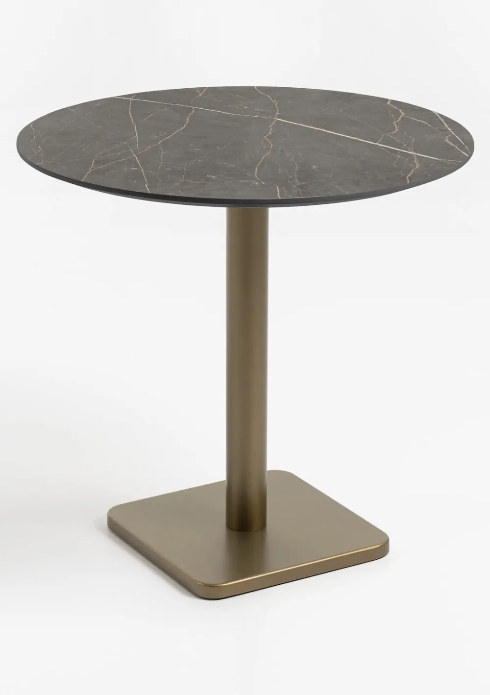 COCOmaison Bistro- En Bartafels>Brest bistrotafel marble onyx D80cm - Goud