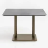 COCOmaison Bistro- En Bartafels>Brest bistrotafel stone anthracite 120x75cm - Goud