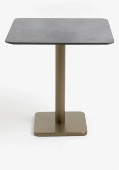 COCOmaison Bistro- En Bartafels>Brest bistrotafel stone anthracite 75x75cm - Goud