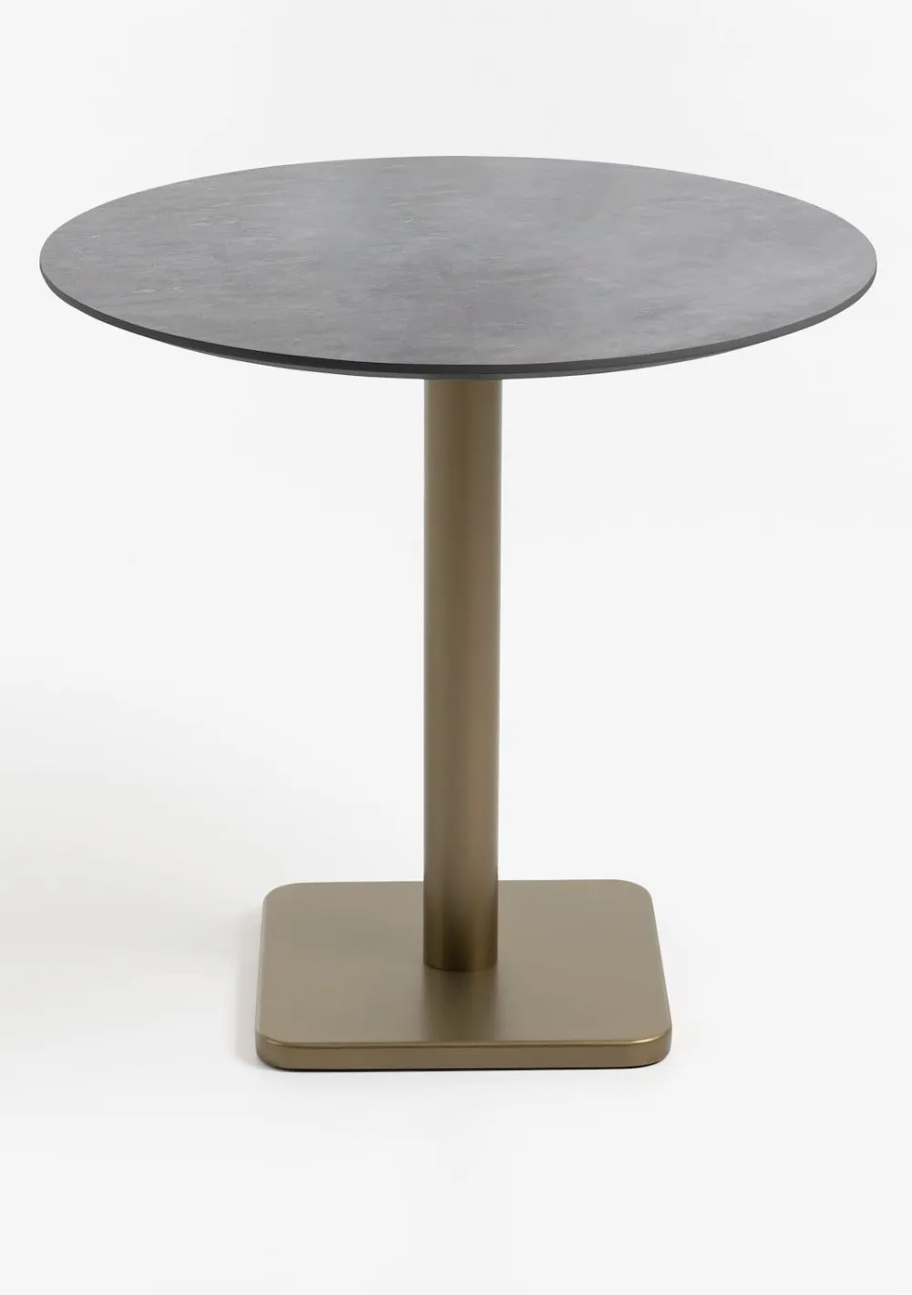 COCOmaison Bistro- En Bartafels>Brest bistrotafel stone anthracite D80cm - Goud