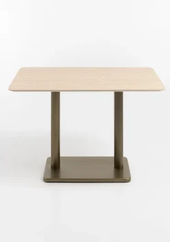 COCOmaison Bistro- En Bartafels>Brest bistrotafel Travertine 120x75cm - Goud