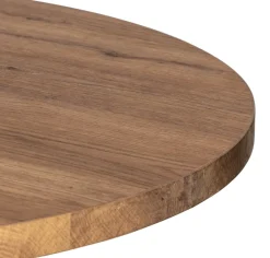 COCOmaison Bistro- En Bartafels>Brest bistrotafel vintage oak D80cm - Goud