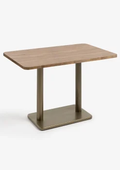 COCOmaison Bistro- En Bartafels>Brest bistrotafel vintage oak 120x75cm - Goud