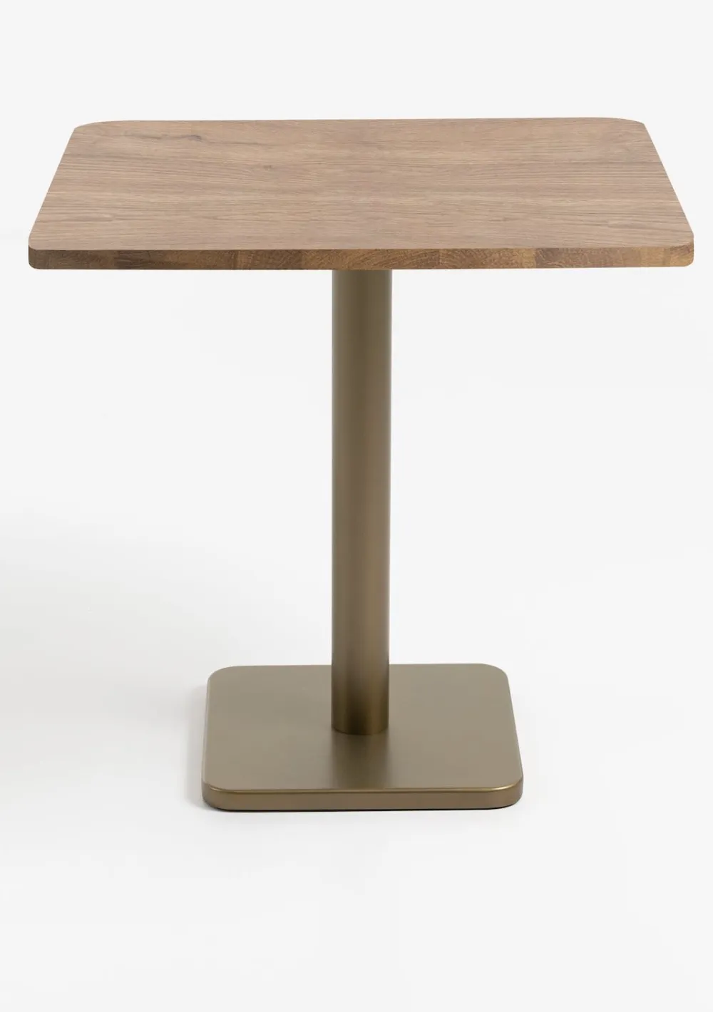 COCOmaison Bistro- En Bartafels>Brest bistrotafel vintage oak 75x75cm - Goud