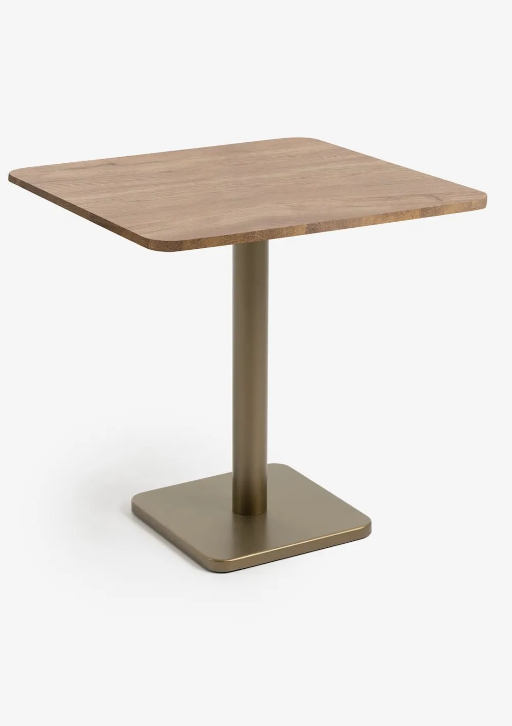 COCOmaison Bistro- En Bartafels>Brest bistrotafel vintage oak 75x75cm - Goud