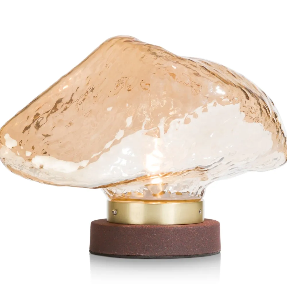 COCOmaison Vervanging Glas>Cali glazen bol L - Bruin