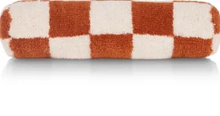 COCOmaison Sierkussens>Check bolster kussen 15x50cm - Koper