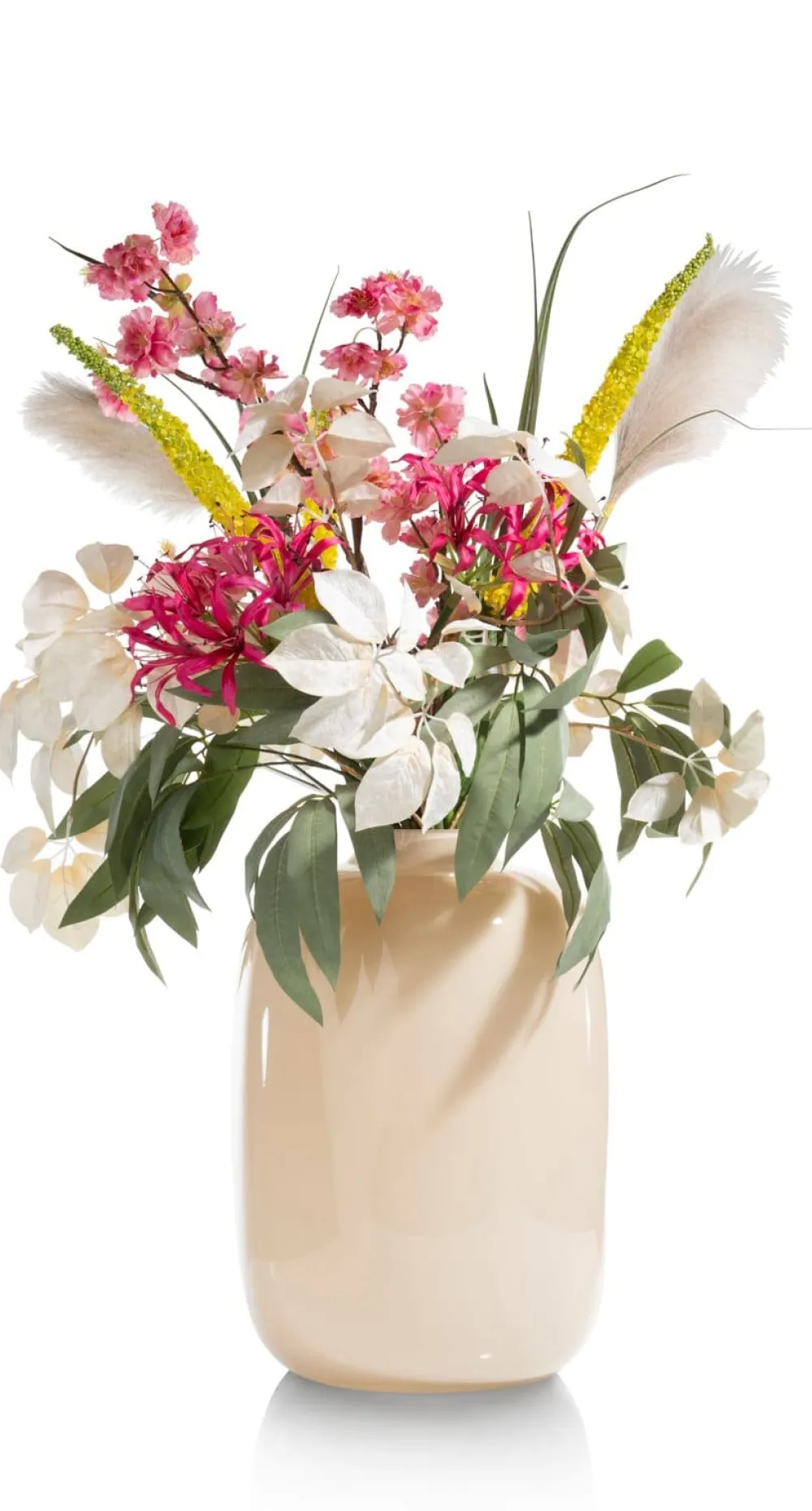 COCOmaison Kunstbloemen En -Planten>Cherry blossom spray H120cm - Roze
