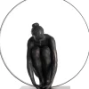 COCOmaison Beelden>Circle Lady beeld H54cm - Zwart