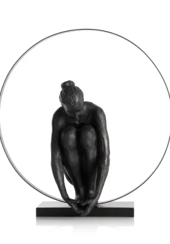 COCOmaison Beelden>Circle Lady beeld H54cm - Zwart