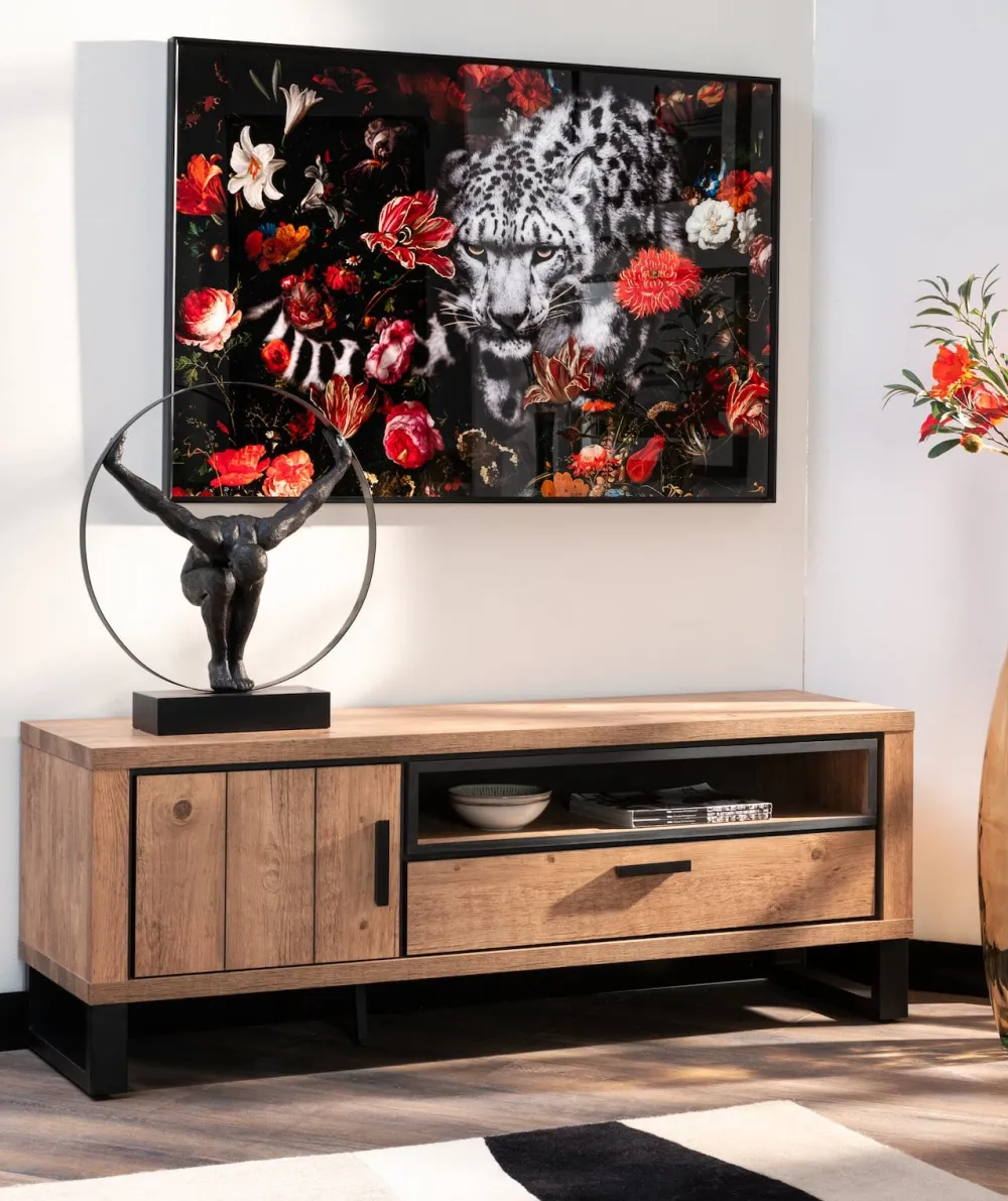 COCOmaison Beelden>Circle Man beeld H58cm - Zwart