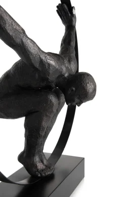 COCOmaison Beelden>Circle Man beeld H58cm - Zwart