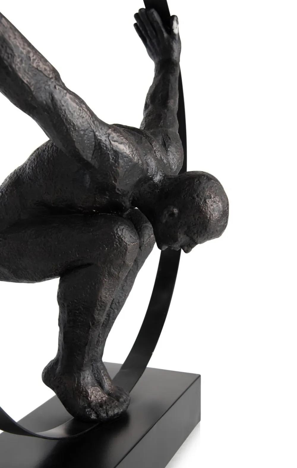 COCOmaison Beelden>Circle Man beeld H58cm - Zwart