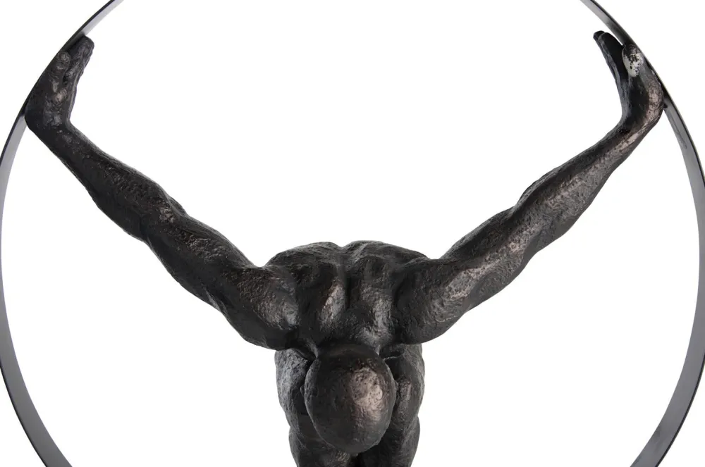 COCOmaison Beelden>Circle Man beeld H58cm - Zwart