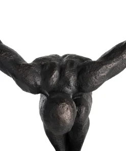 COCOmaison Beelden>Circle Man beeld H58cm - Zwart