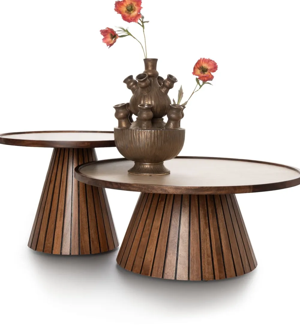 COCOmaison Salontafels>Cleo bijzettafel H44cm - Bruin