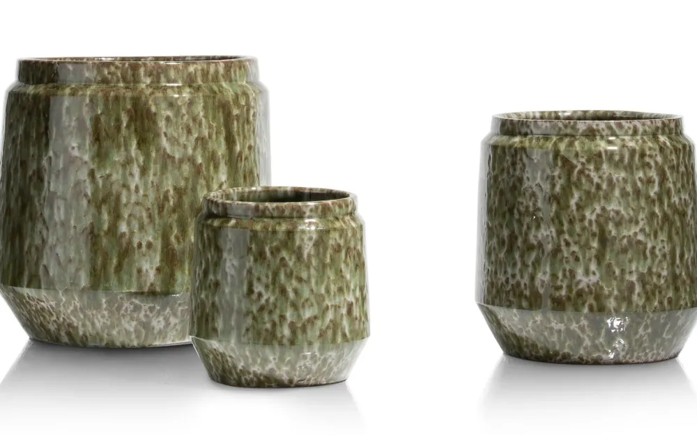 COCOmaison Potten En Bloempotten>Dalila pot H28cm - Groen