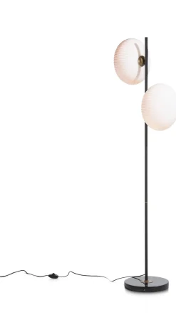 COCOmaison Vloerlampen>David vloerlamp 2*G9 - Zwart / antraciet