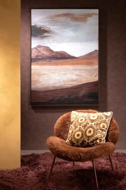 COCOmaison Schilderijen>Desert schilderij 100x140cm - Bruin